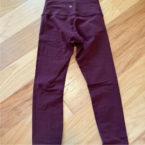 lululemon athletica Burgundy Leggings